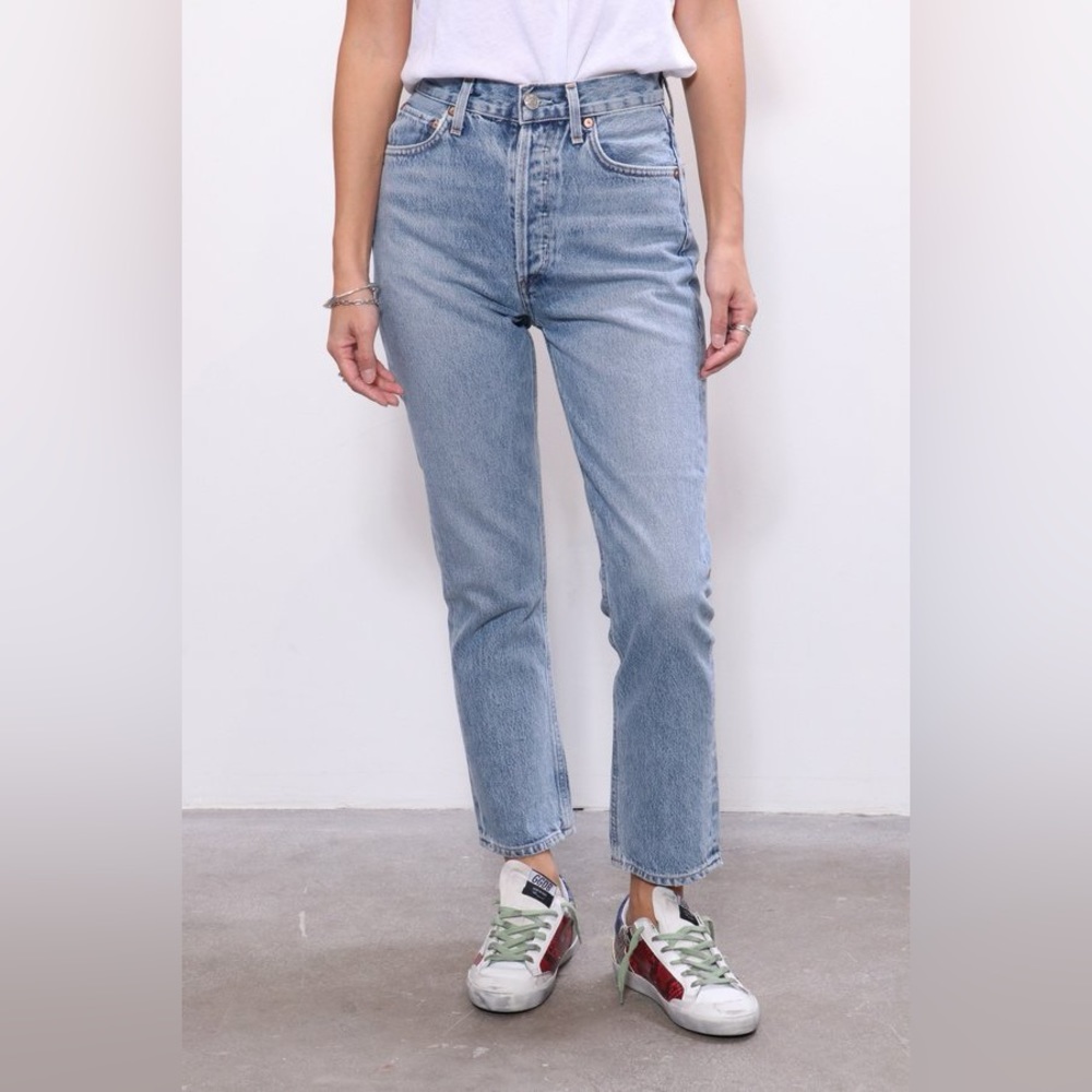 SOLD - Agolde Riley High Rise Straight Crop (size 30) - Picture 5 of 10